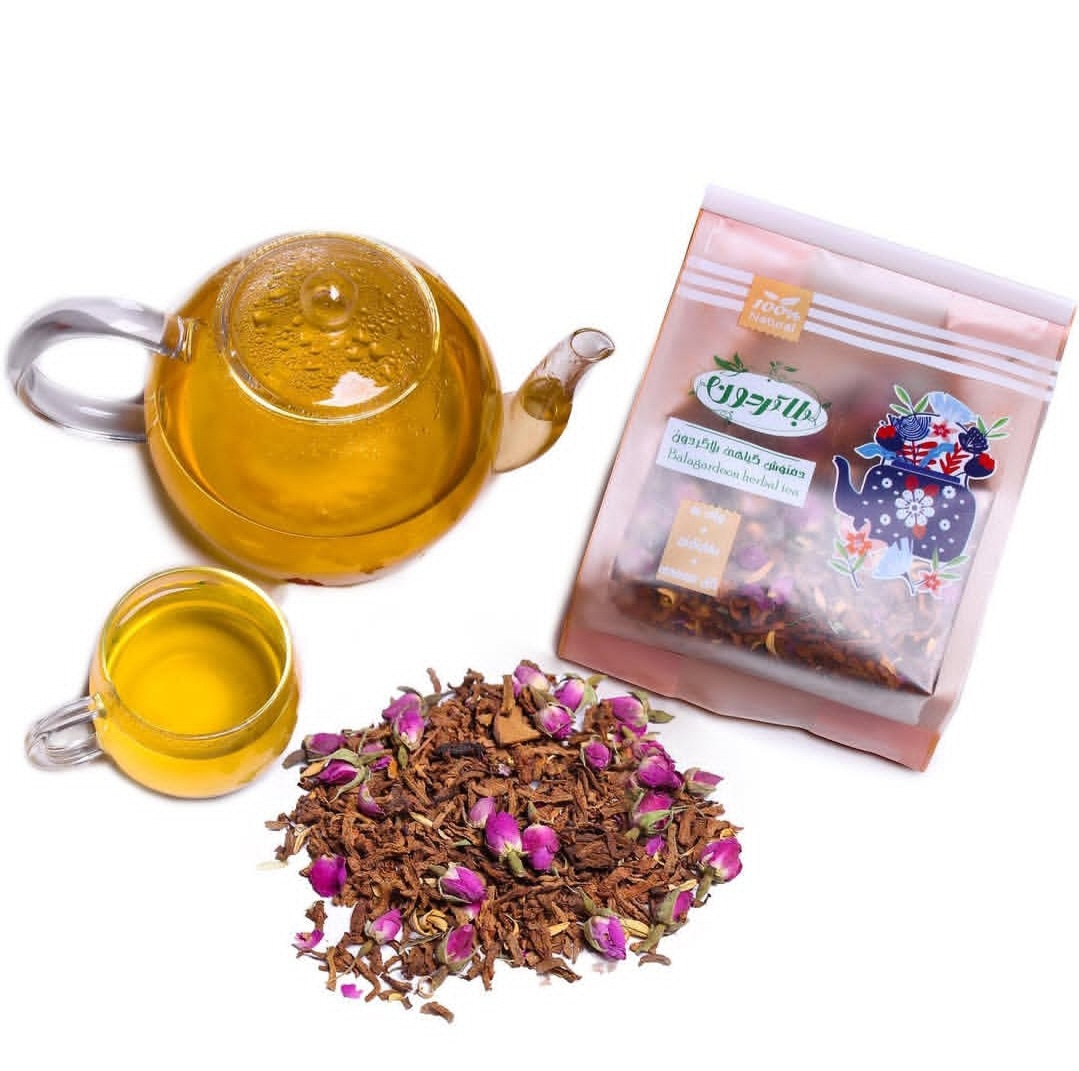 دمنوش میوه ای مخلوط به+گل محمدی+بهار نارنج
