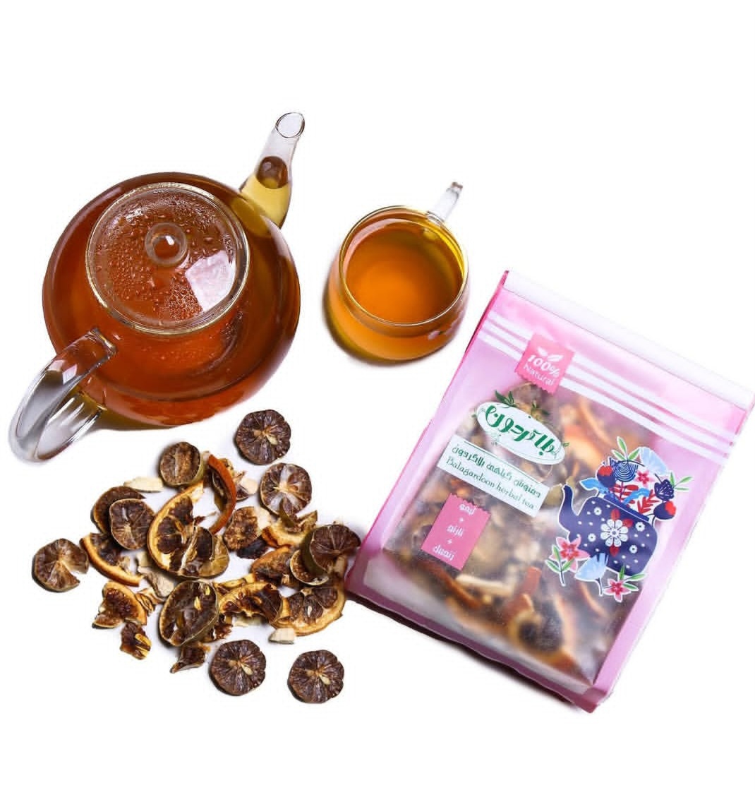 دمنوش میوه ای مخلوط لیمو+زنجبیل+نارنج