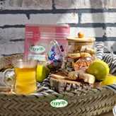 دمنوش میوه ای مخلوط لیمو+زنجبیل+نارنج